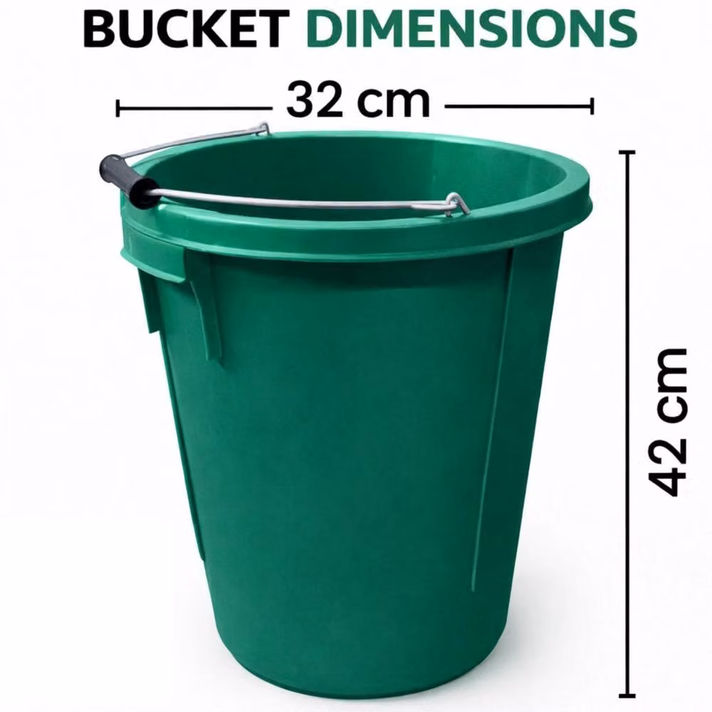 Spetlek Green Plastic 25L Plasterers Builders Bucket – 2