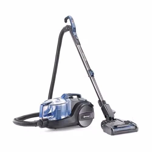 Vacmaster Vortica Pet Blue Bagless Cylinder Vacuum Cleaner with HEPA H13 Sealed System, Anti-Tangle Roller and LED Headlight