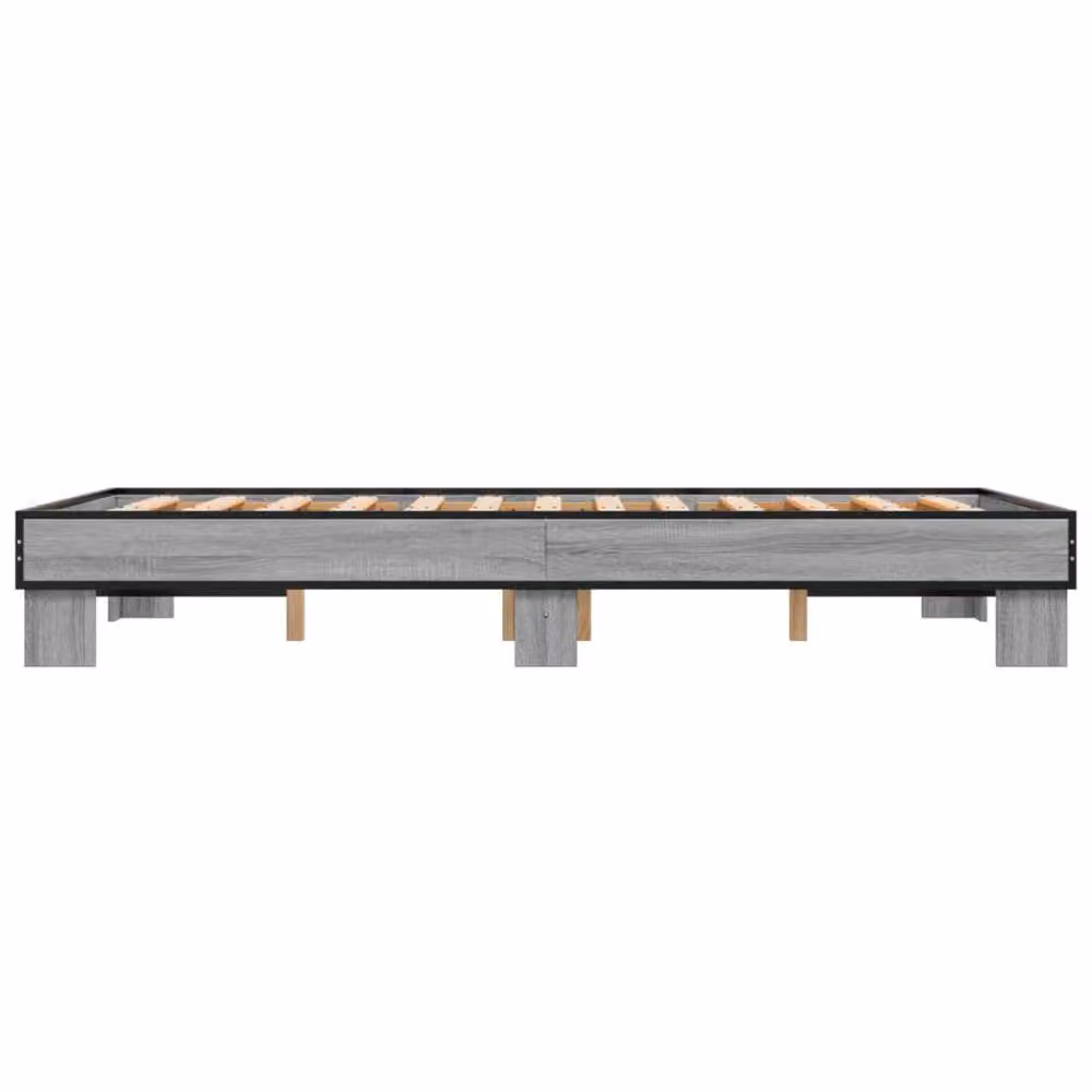 Berkfield Home Small Double Bed Frame in Grey Sonoma, W/D/H: 120 x 200 cm – 3