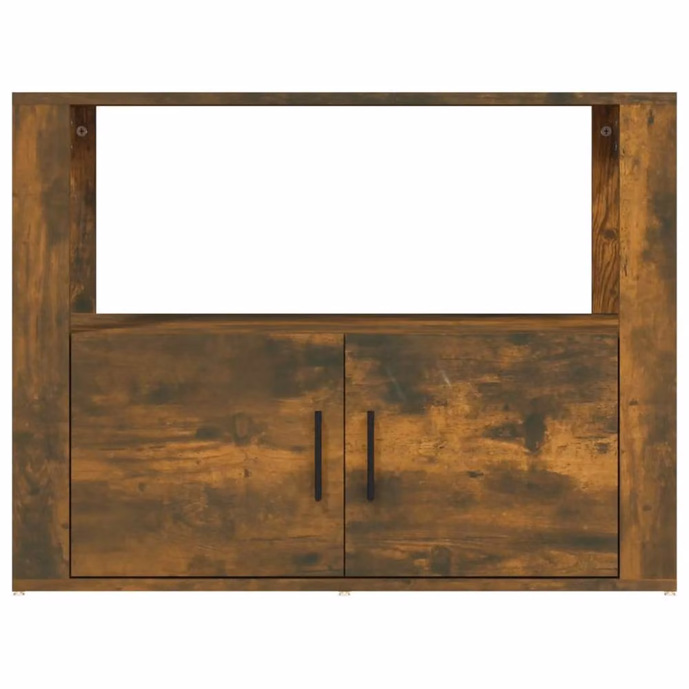 Berkfield Home Smoked Oak Sideboard in Brown, W/D/H: 80 x 30 x 60 cm – 3