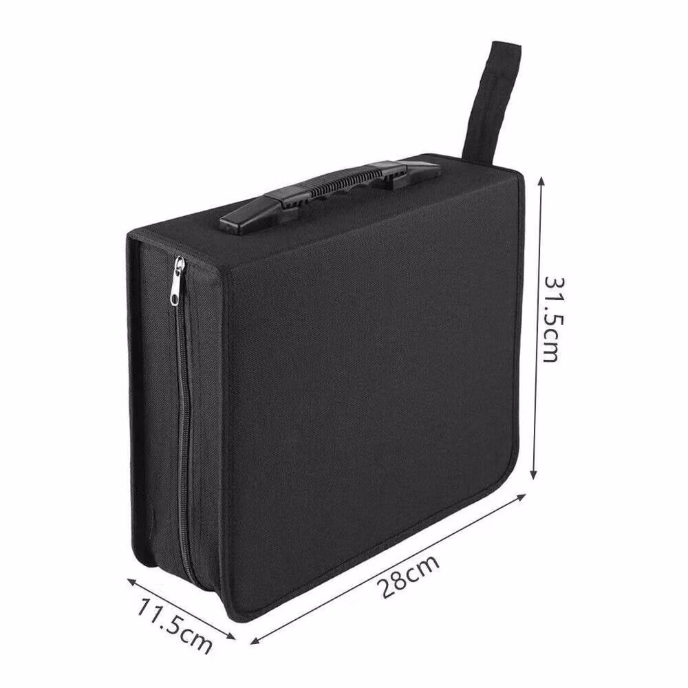 SPETLEK Black CD and DVD Disc Storage Bag for 320 Discs – 2