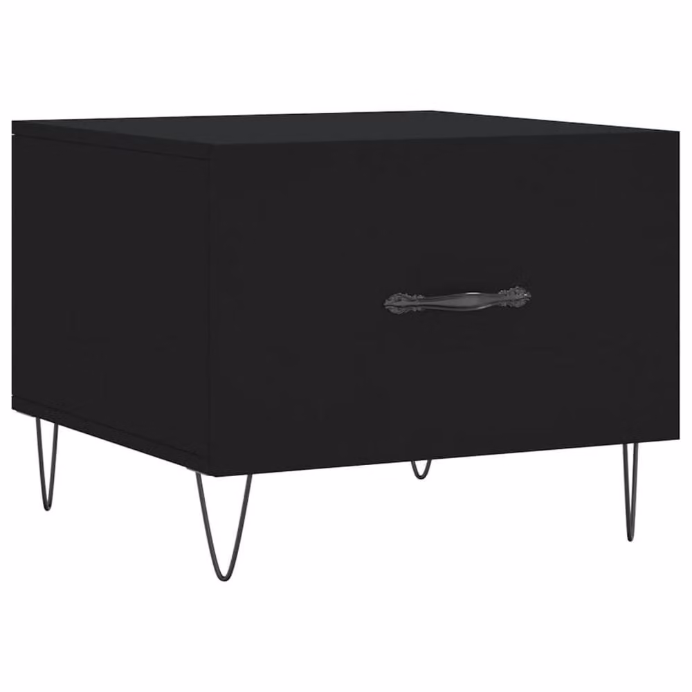 Berkfield Home Decorative Coffee Table Set of 2, Black, W/D/H: 50 x 50 x 40 cm – 3