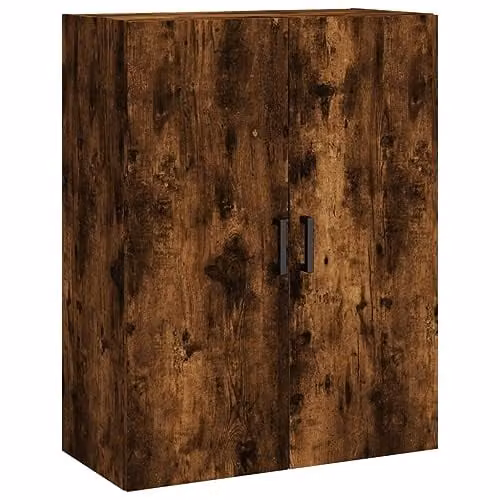 vidaXL Modern Highboard in Smoked Oak, Brown Engineered Wood, H x W x D: 180 x 69.5 x 34 cm – 4