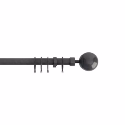 New Edge Blinds Finesse Extendable Curtain Pole in Grey, 170 cm – 2