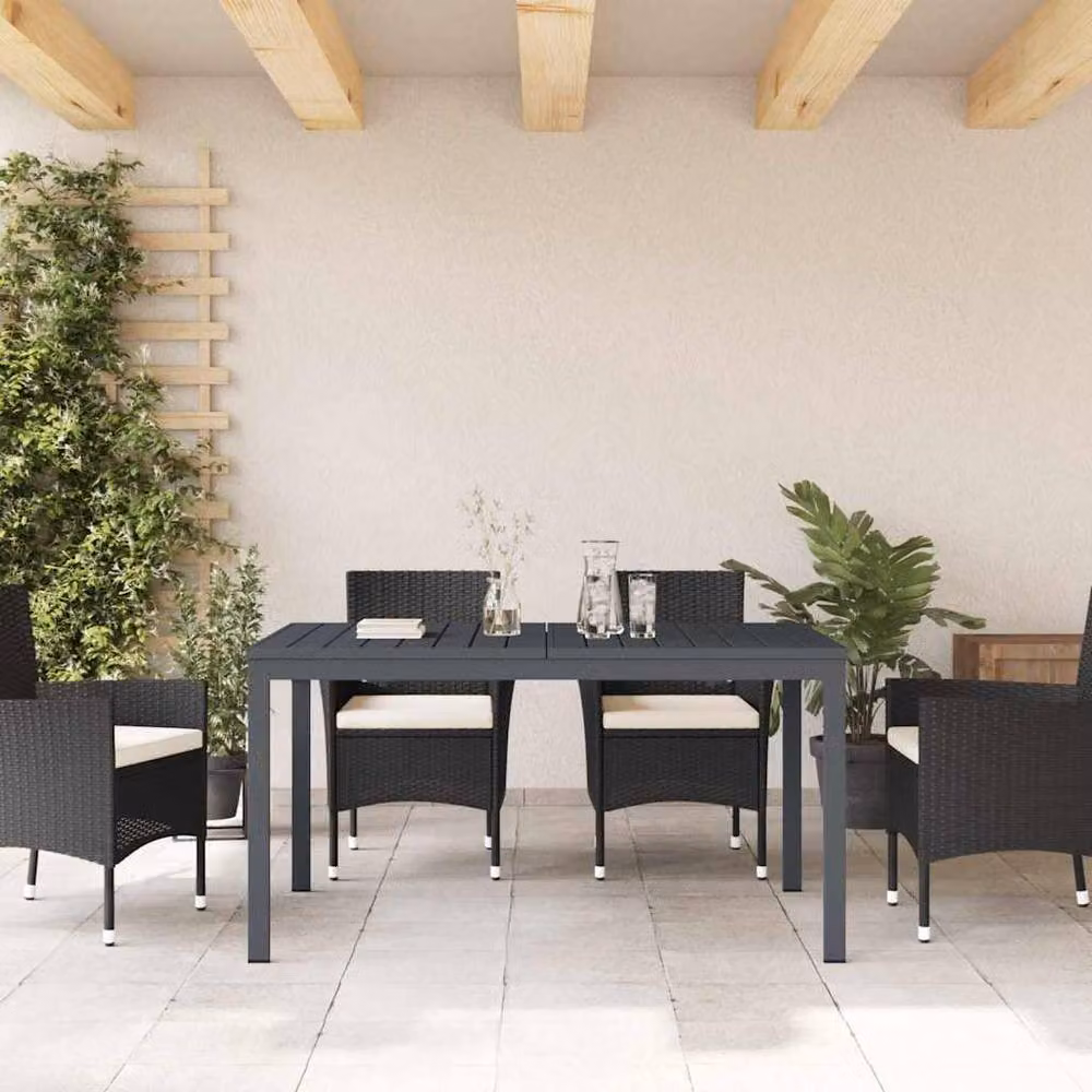 Berkfield Home Modern Extension Tables, 2 Pack, Anthracite Grey Steel, W/D/H: 210 x 90 x 73 cm – 3