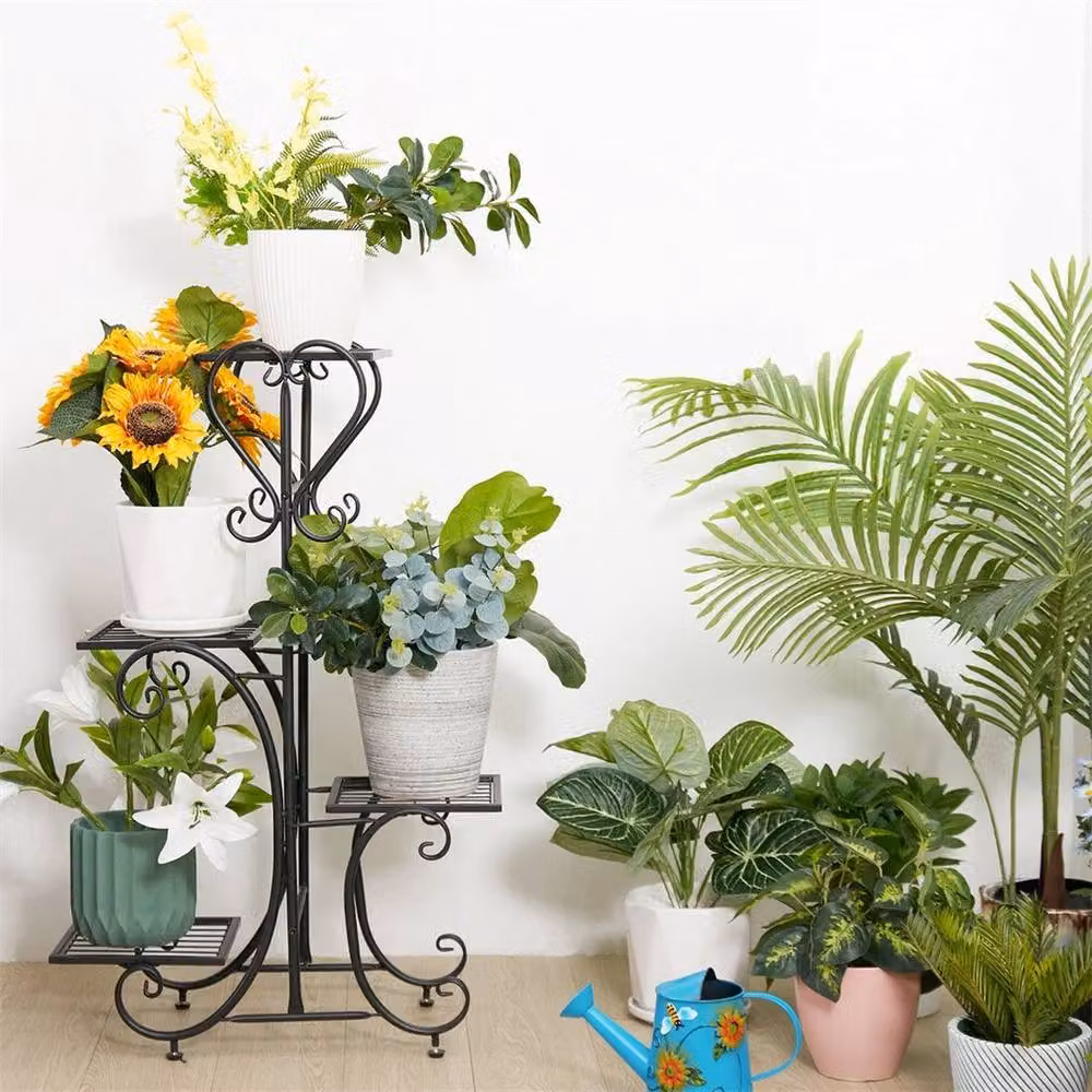 Kelvenix Black Stainless Steel Metal Plant Stand Tub Planter for Ornamental Gardens – 3