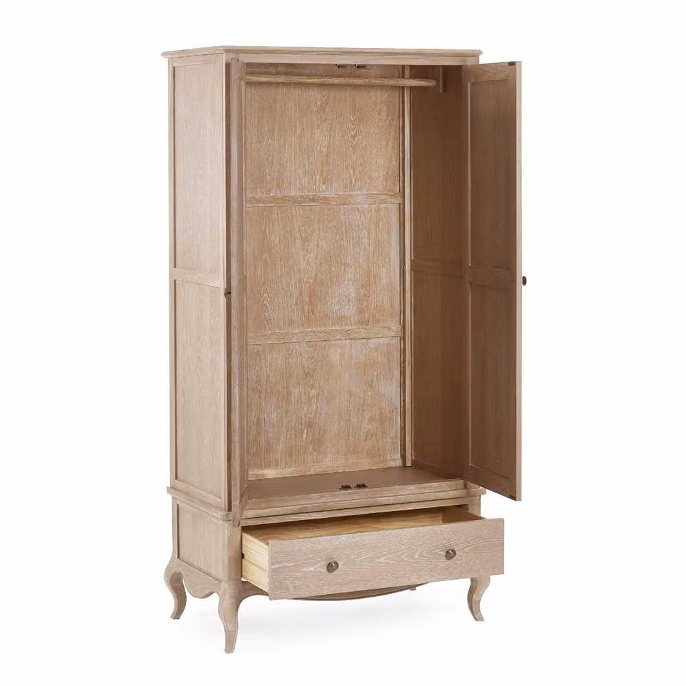 Cheshire Amara Combination Wardrobe in Limed Light Oak – 2