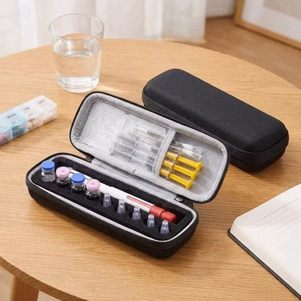 KORVIXA 9 Slot Insulin Vial Storage Case in Black – 4
