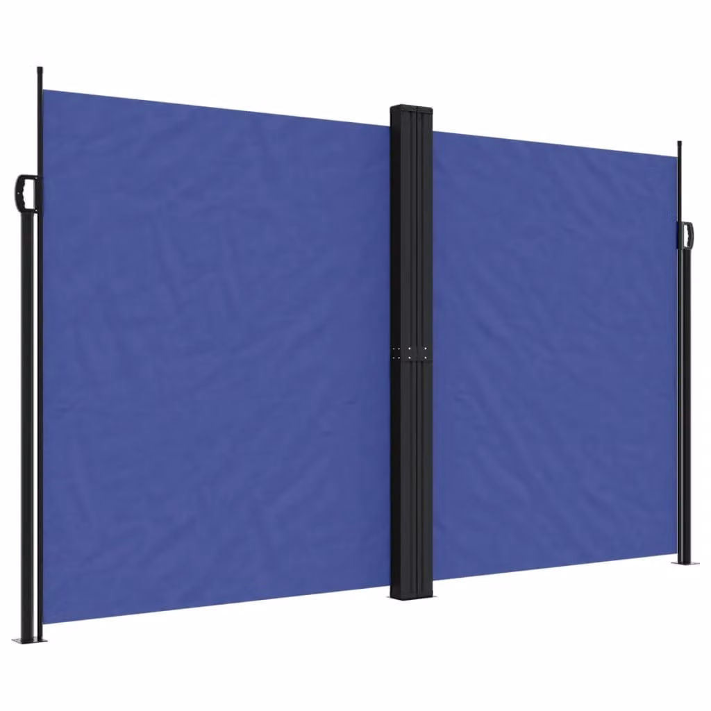 Berkfield Home Retractable Side Awning in Blue, W/H: 120 x 200 cm – 2