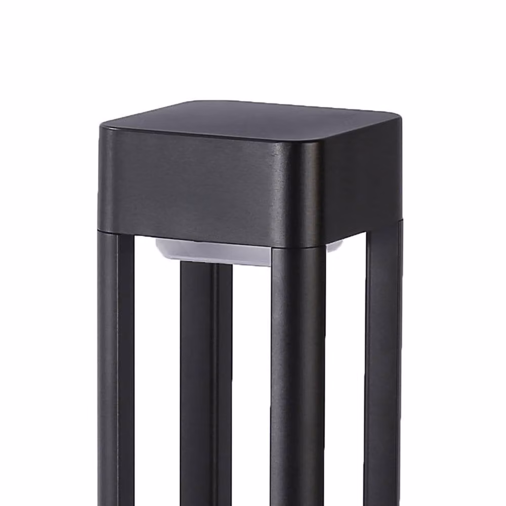 Netlighting Nutri Black Outdoor LED Bollard Garden Floor Light, Warm White 3000K, IP54, Height: 60 cm – 2