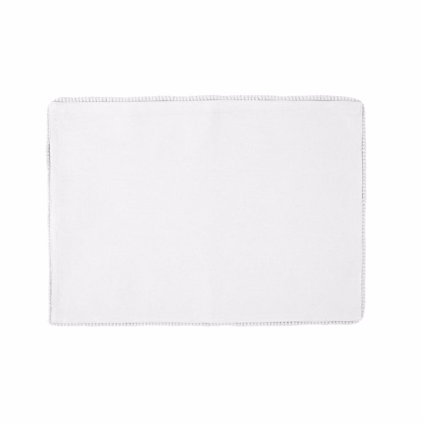 Dibor Set of 4 White Cotton Rectangular Dining Table Placemats, W: 40 cm x D: 40 cm – 2