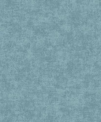 Grandeco A53711 Non-Woven Wallpaper in Vintage Blue with a Plain Plaster Look Structure