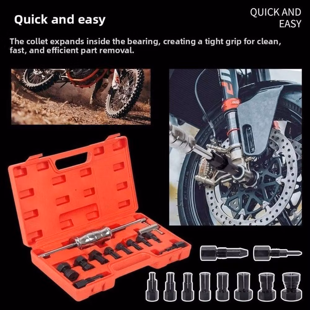 SPETLEK 8-32mm Inner Bearing Puller Kit Set Remover in Red – 4