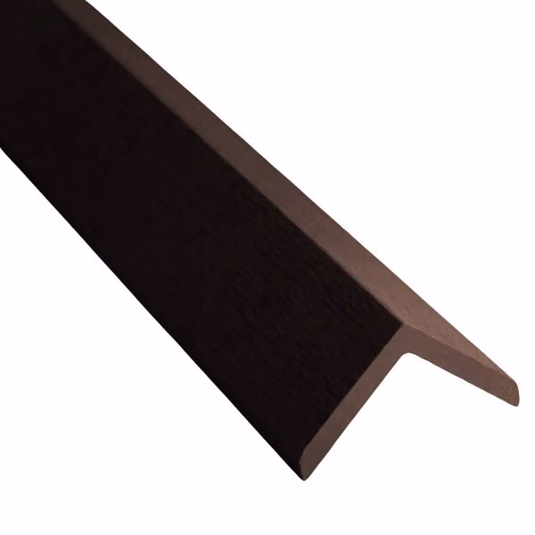 Timbosite Classic Decking Edging Trim, Chocolate Brown, W/D/H: 5.5 x 5.5 x 366 cm