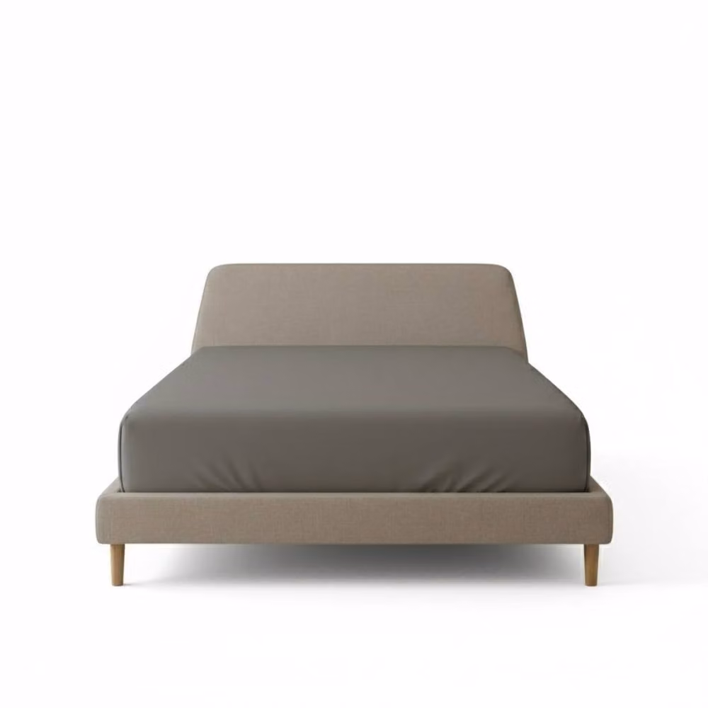 Snug City Grey Flannelette Brushed Cotton Fitted Sheet, Single, W: 90 cm, L: 200 cm – 2