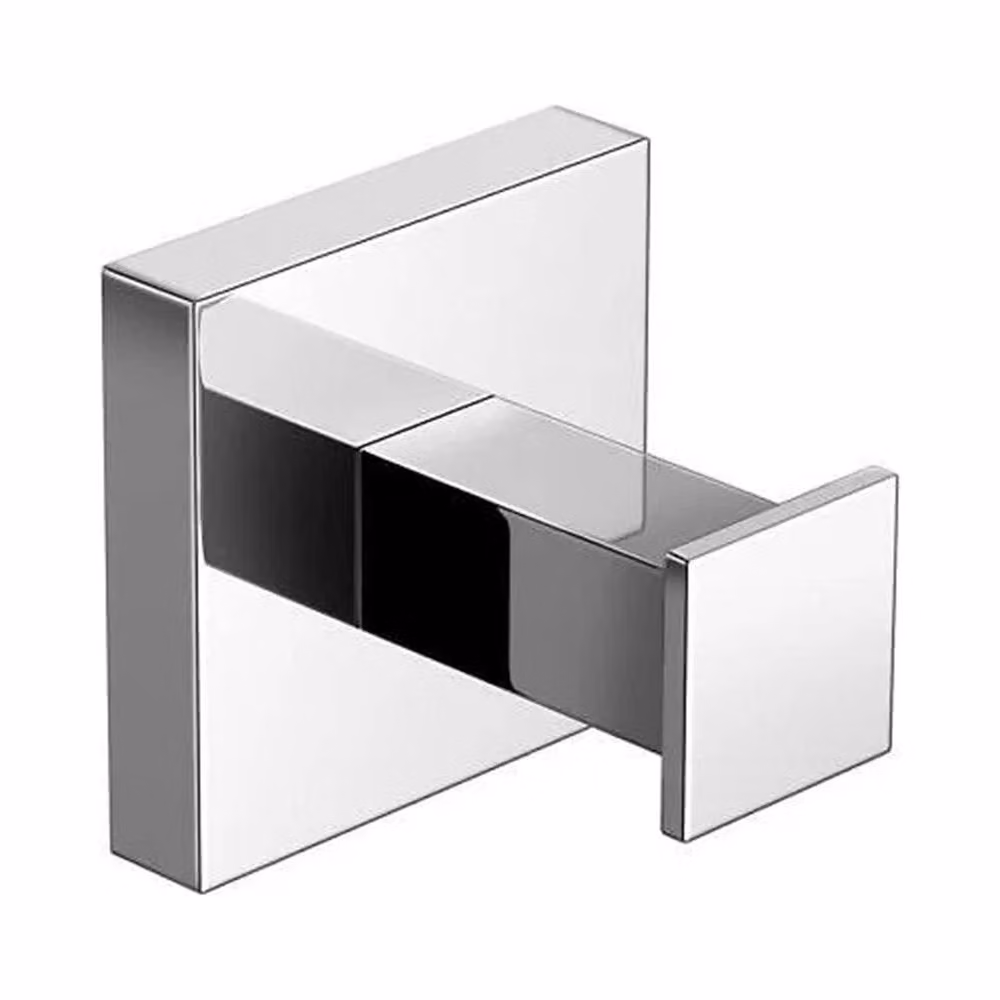 Havendro Luxury Square Aluminium Towel Robe Hook in Silver – 4