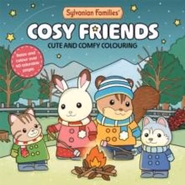 Macmillan Children's Books Sylvanian Families Cosy Friends Cute and Comfy Colouring Book, Multicolour, 21.59 cm