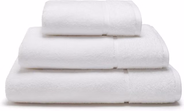 Panda London Organic Bamboo and Cotton Hand Towel in White