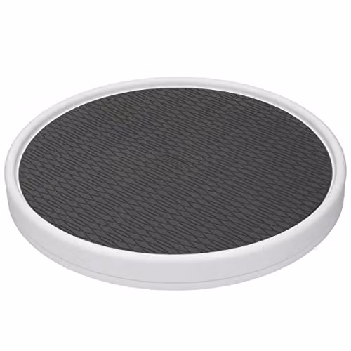 Copco Pro White Non-Skid Plastic Lazy Susan Turntable Organiser, Diameter: 38 cm – 1