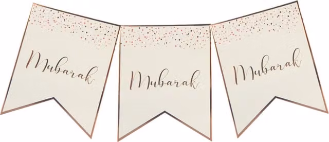 Peacock Supplies Pink Classic Birthday Party Hanging Paper Pennant Banner with Dotted Letters