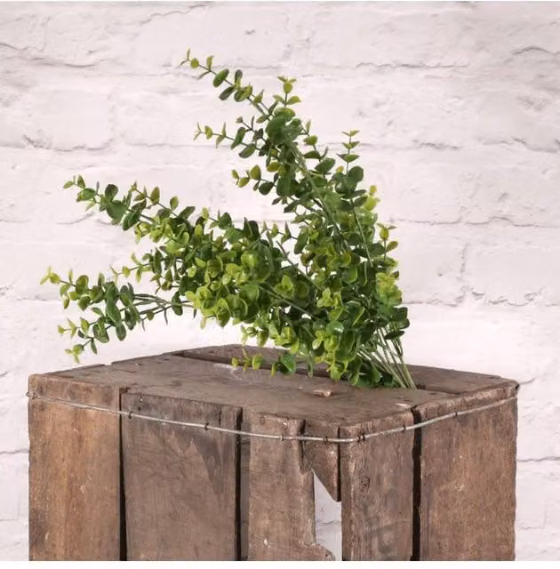 KDMD Eucalyptus Mini Leaf Bush, 2 Pack, Green