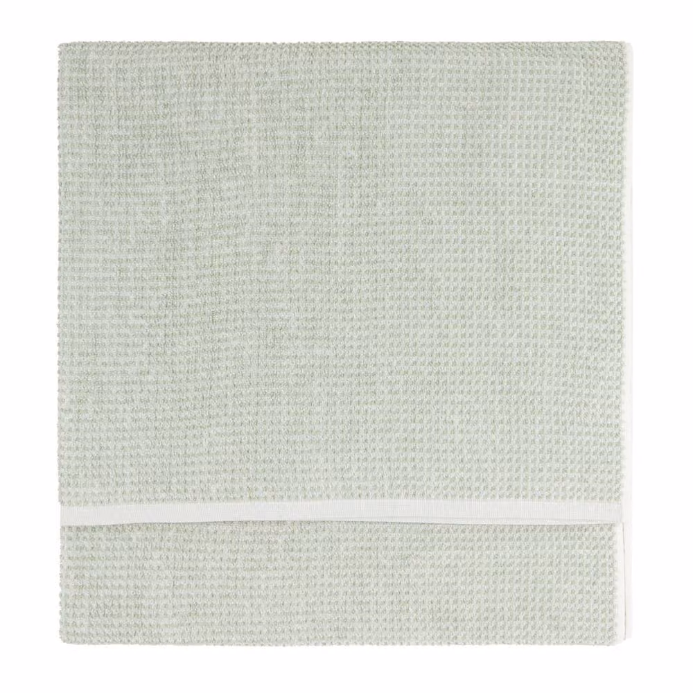 Yard Hebden Waffle Pique 100% Cotton Hand Towel in Green, W/D/H: 50 x 50 x 1 cm – 2