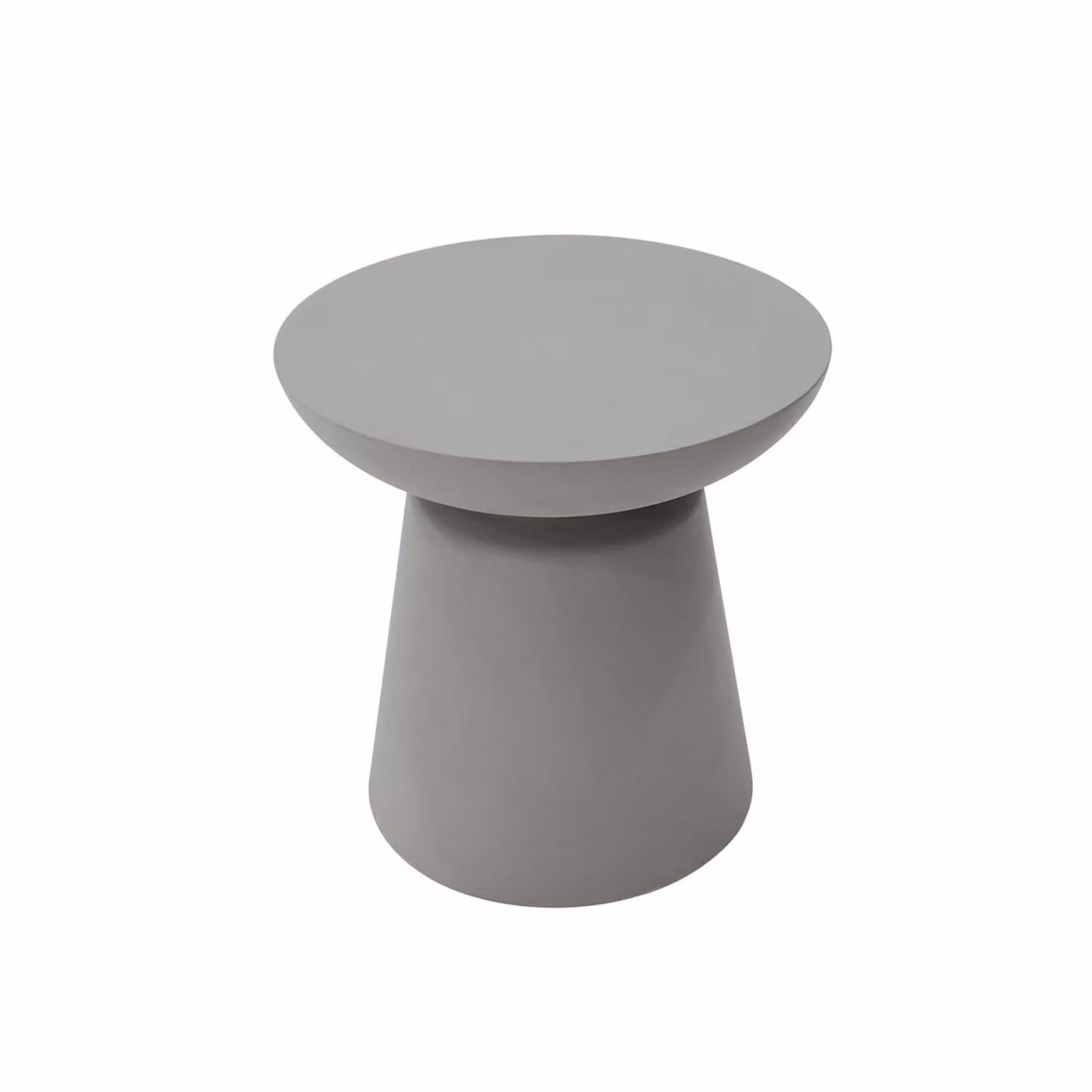Elementi Kylix GRC Side Table in Grey, Round Concrete Design – 3