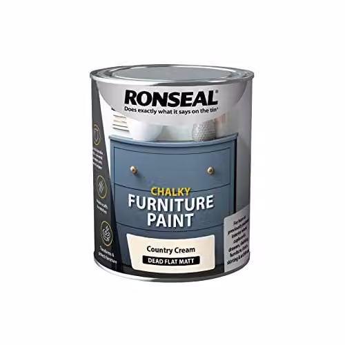 Ronseal Chalky Furniture Paint in Beige, 750 ml
