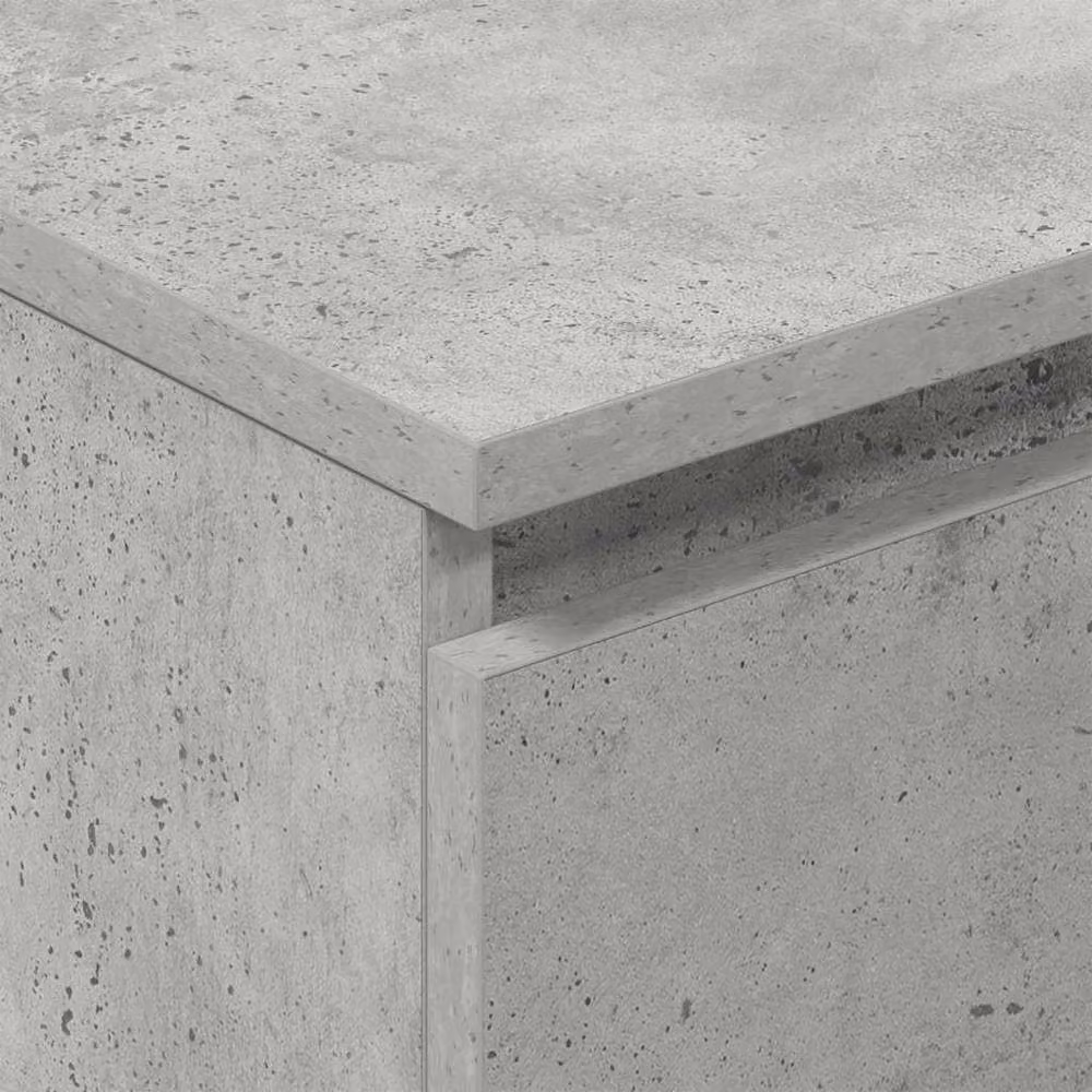 Berkfield Home Sideboard in Concrete Grey, W/D/H: 60 x 35 x 98.5 cm – 2