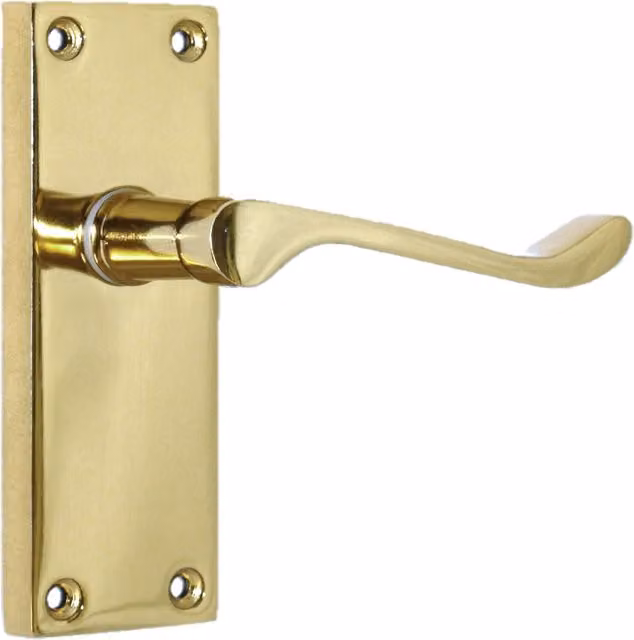 Betley Butterfly Door Handle in Brass