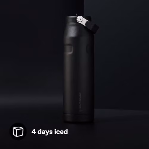 Stanley IceFlow Flip Straw Sports Water Bottle, 1.06 l, Black – 3