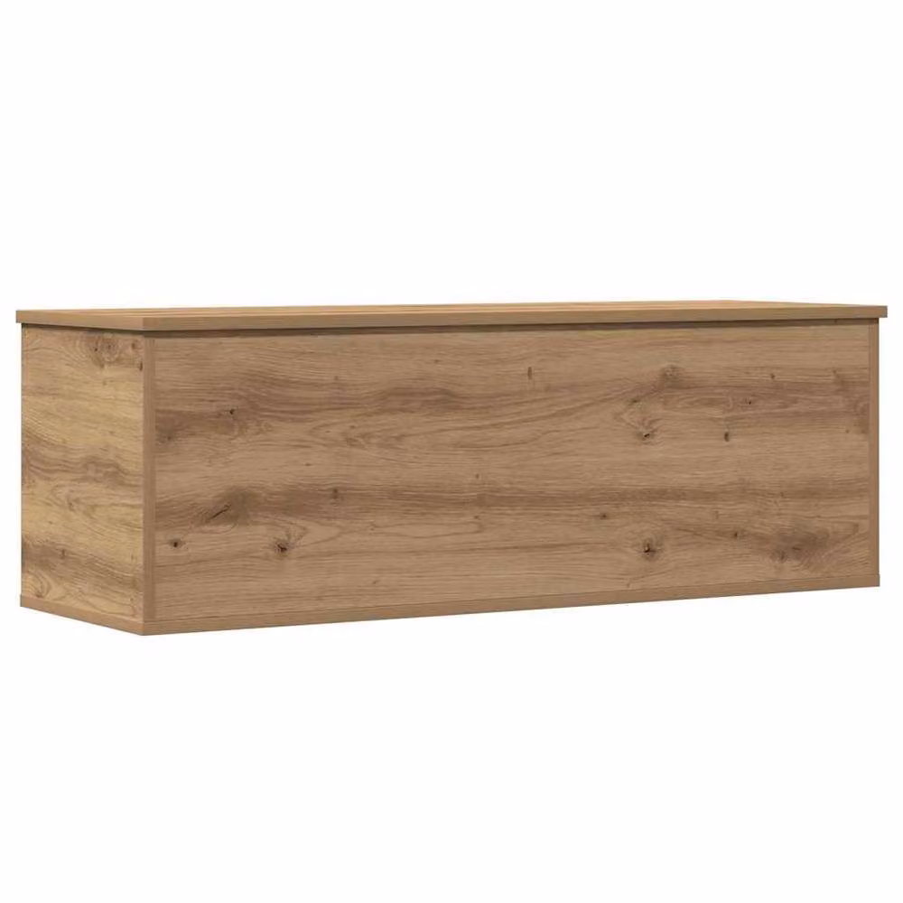 Berkfield Home Modern Artisan Oak Storage Box in Brown, W/D/H: 102 x 35 x 35 cm – 2