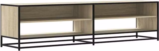 Berkfield Home Sonoma Oak TV Cabinet in Light Brown, W: 180.5 cm, D: 46 cm, H: 46 cm – 1