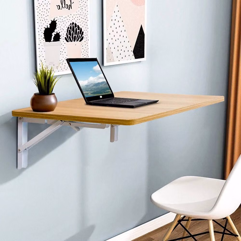 Havendro Folding Wall-Mounted Table and Shelf in Beige – 3