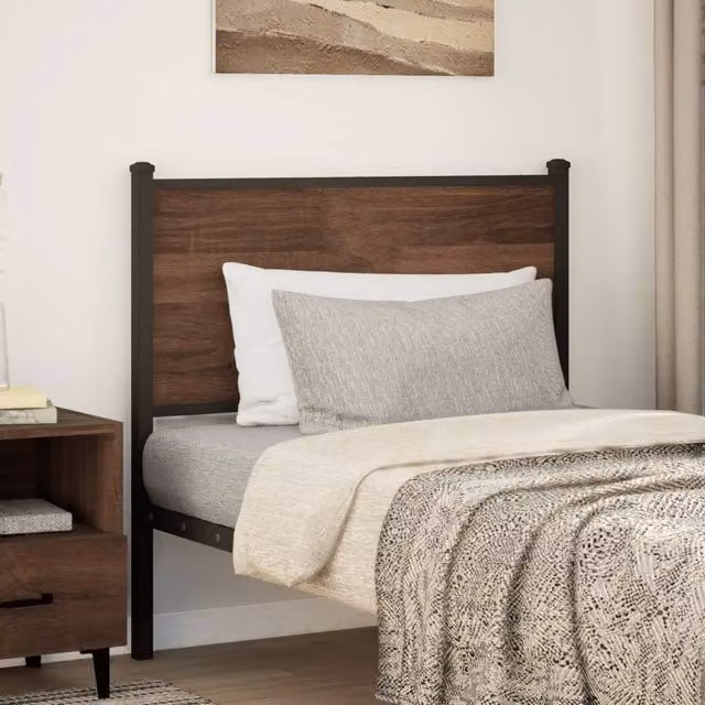Berkfield Home Classic Headboard in Brown Oak, Width: 90 cm