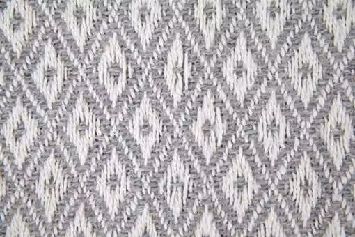 New Edge Blinds Stockholm Collection Grey Geometric Woven Cotton Throw, W: 178 cm, L: 254 cm – 1
