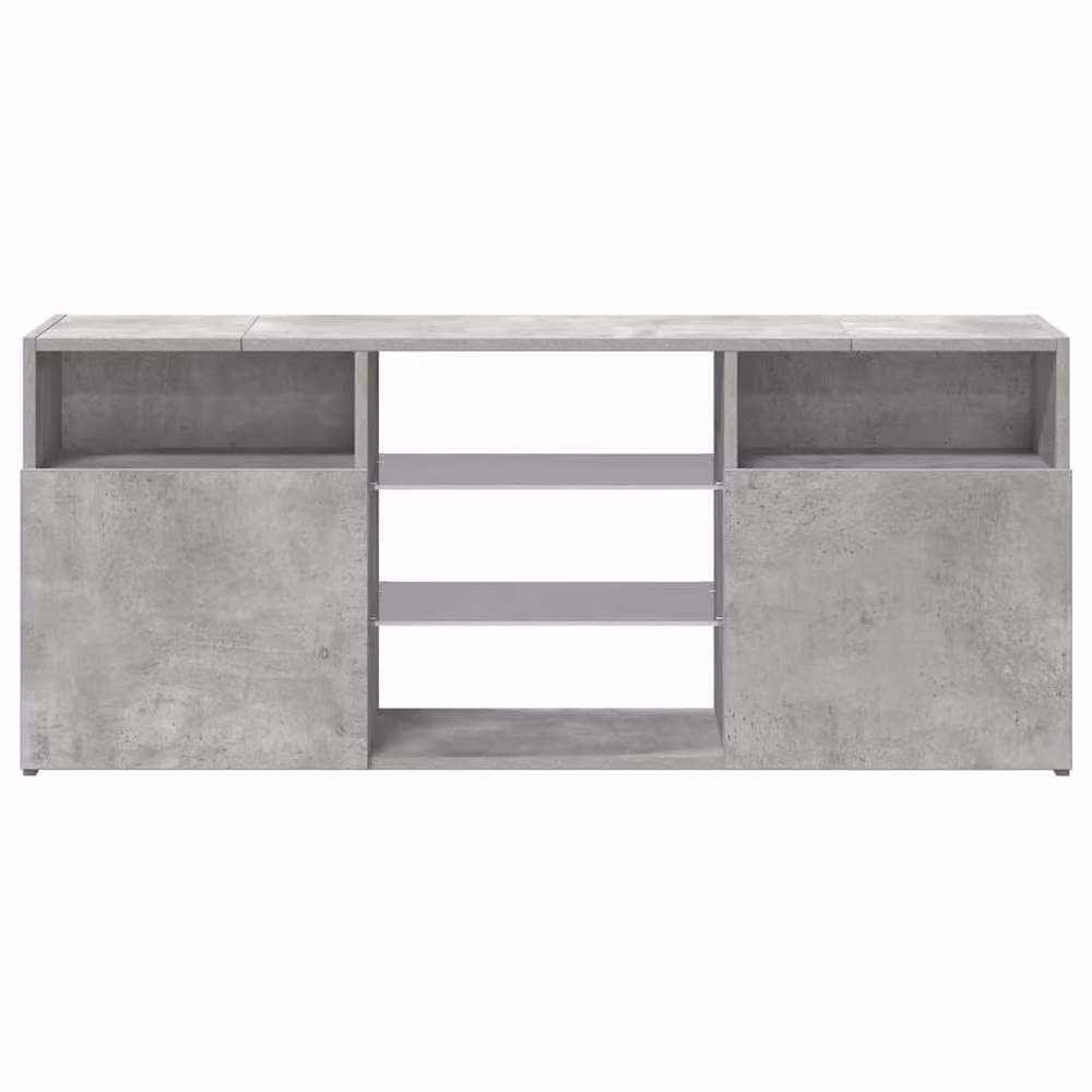 Berkfield Home Modern TV Cabinet with LED Lights in Concrete Grey, W/D/H: 120 x 30 x 50 cm – 5