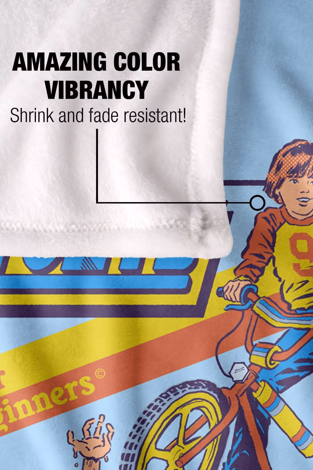 Steven Rhodes Stunts For Beginners Multicolour Fleece Throw Blanket W/H: 91 x 147 cm – 3