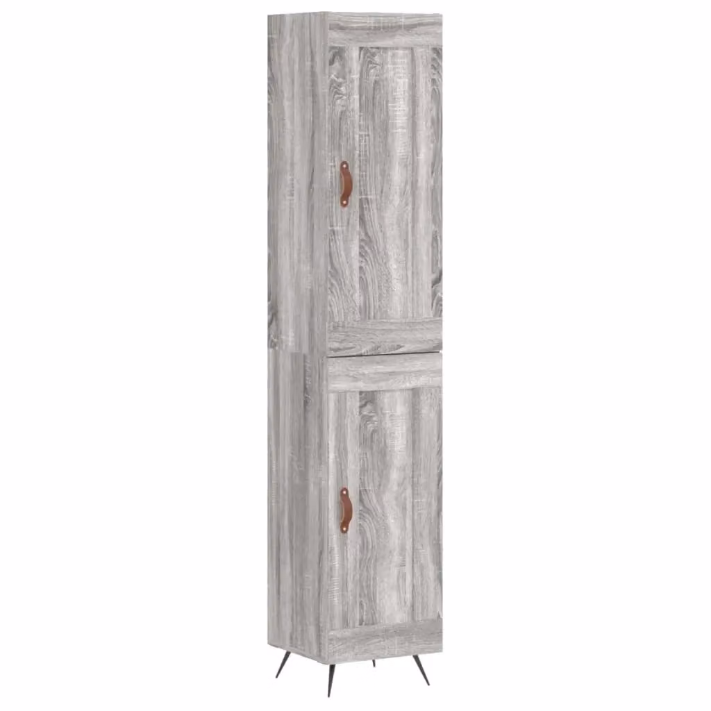 Berkfield Home Grey Sonoma Highboard W/D/H: 34.5 x 34.5 x 180 cm – 2
