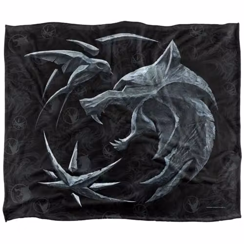 The Witcher Destiny Crest Silky Touch Soft Fleece Throw Blanket, Multicolour, W/D/H: 152 x 127 cm – 6