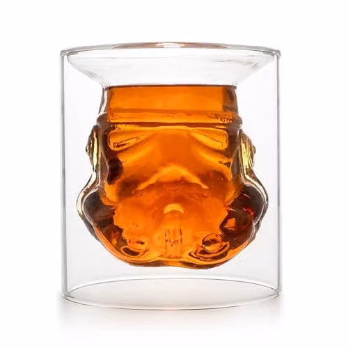 ThumbsUp! Original Stormtrooper Inverted Whisky Glass, Transparent, 150ml
