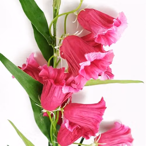 Pink Trumpet Flower Leaf Design Artificial Flowers – 3