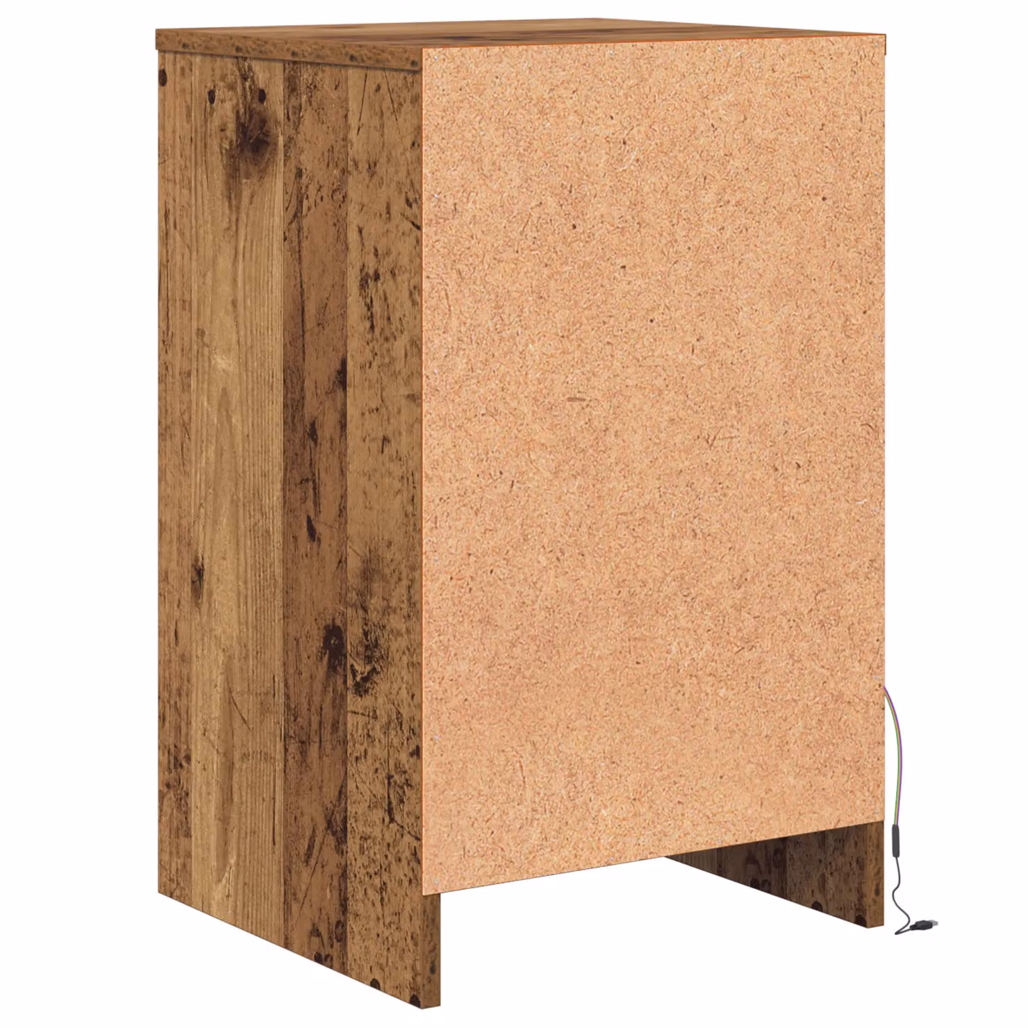 Berkfield Home Set of 2 Modern Bedside Cabinets in Brown, W/D/H: 38 x 34 x 61 cm – 4