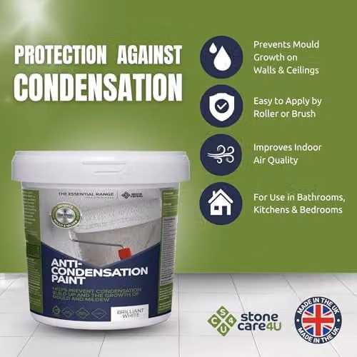 Stonecare4u Anti-Condensation Mould Resistant Internal Paint, Red, 2.5 l