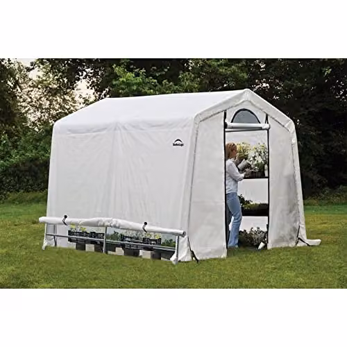 Rowlinson Shelterlogic Peak Style Greenhouse with Steel Frame