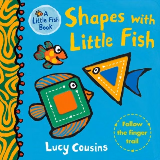 Lucy Cousins Shapes with Little Fish Multicolour Cardboard Board Book