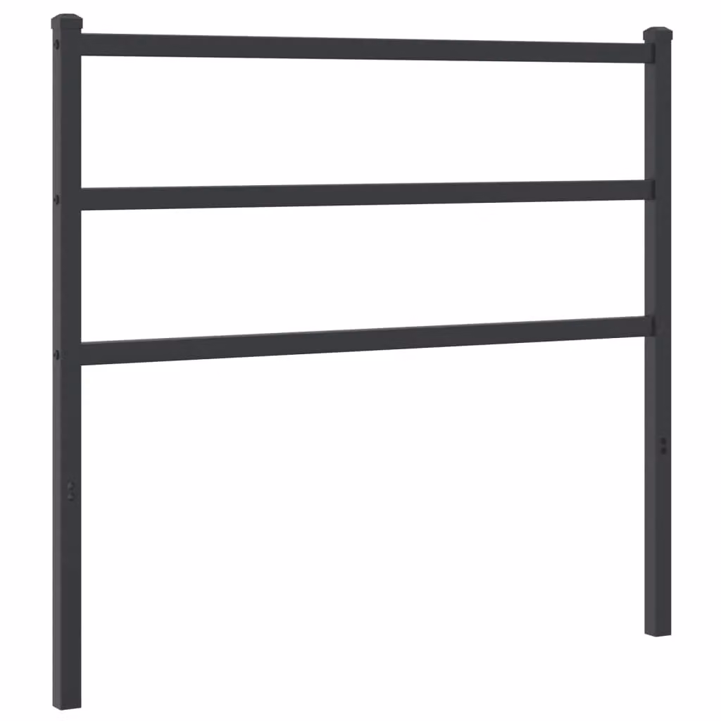 Berkfield Home Classic Metal Headboard in Black, Width: 100 cm – 2