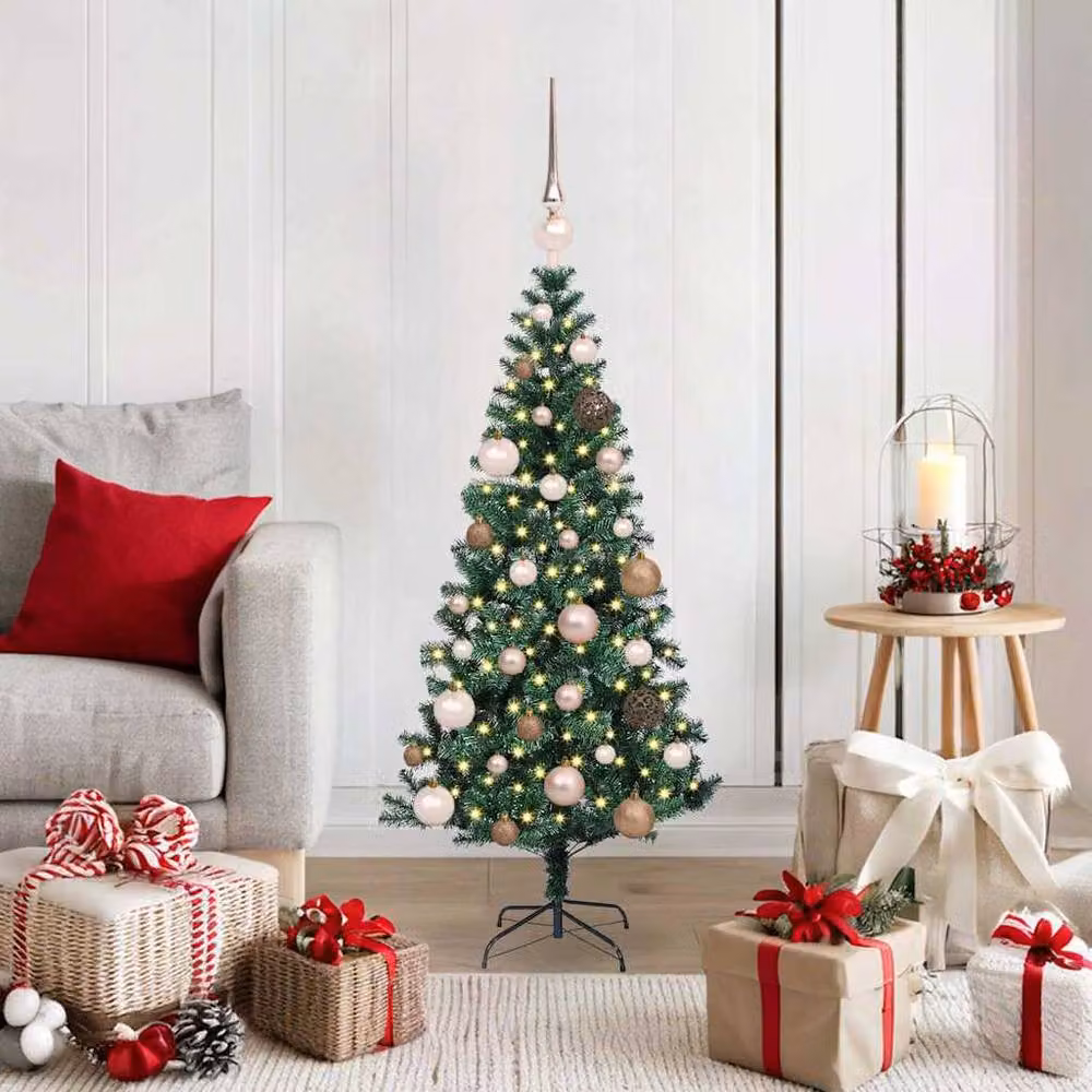 Berkfield Home Elegant Pre-lit Artificial Christmas Tree, Green, Height: 120 cm – 2