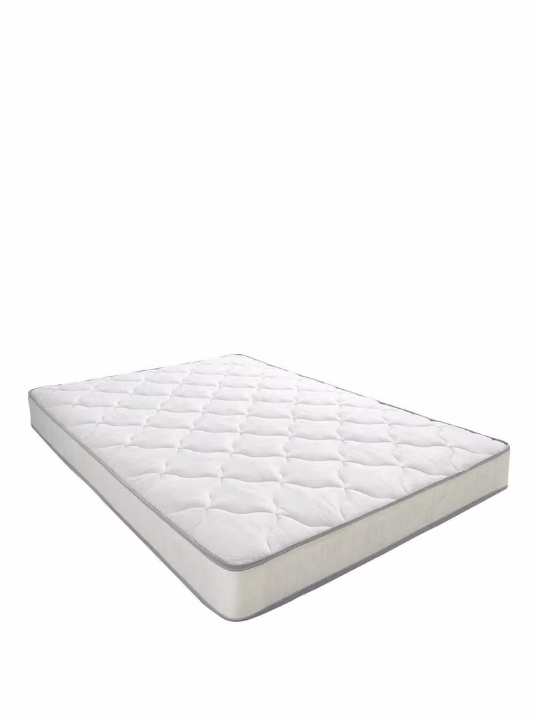 Airsprung Comfort Quilted Open Coil Mattress, Medium, White, W/D/H: 150 x 200 cm
