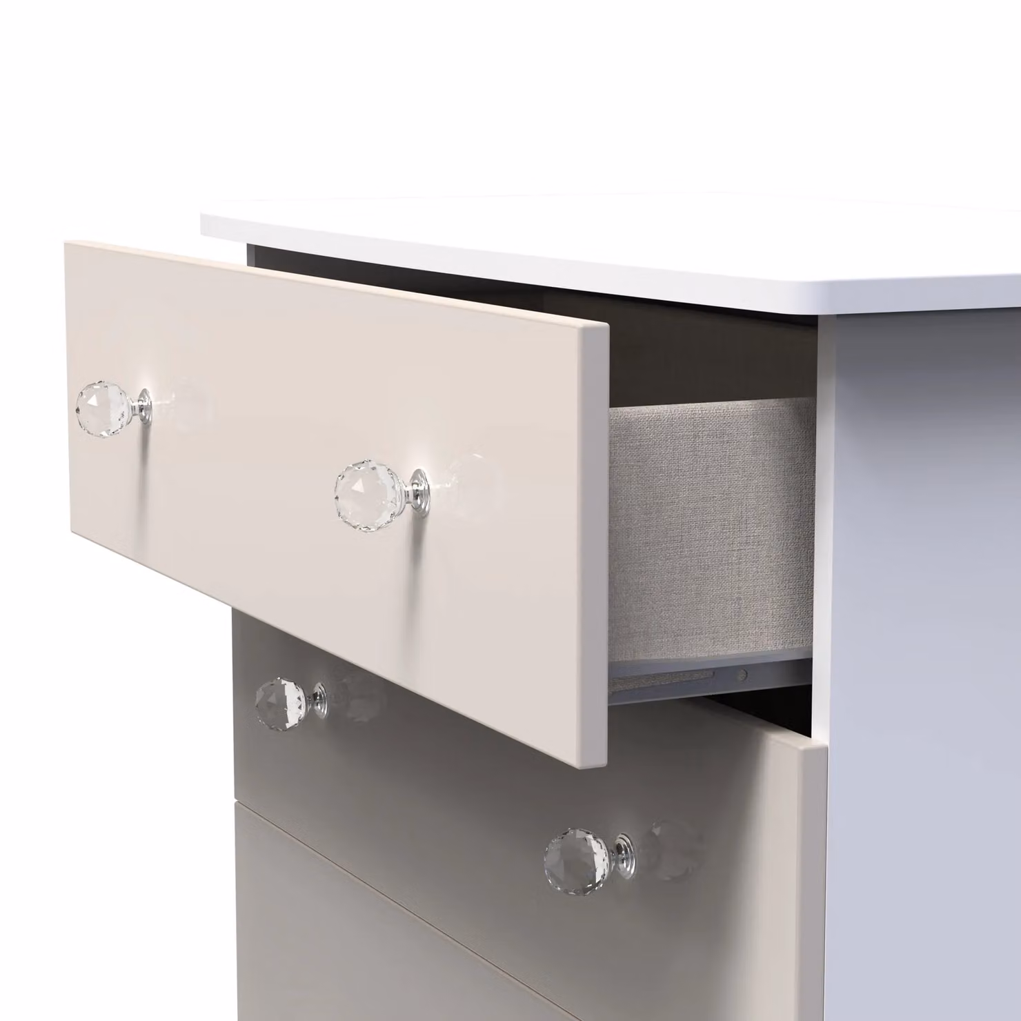 Ready Assembled 2 U Broadway 4 Drawer Deep Chest in Taupe – 2